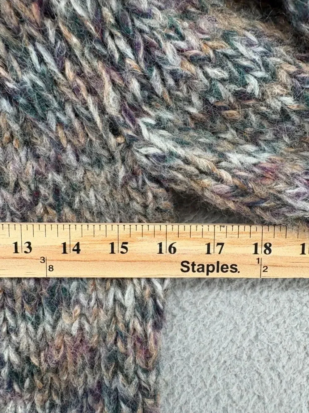 Veronica Beard Chaya Sweater Multi Alpaca Mohair XS Balloon Sleeve
